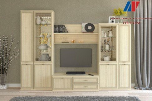 Модульная гостиная Карина 24 ясень асахи